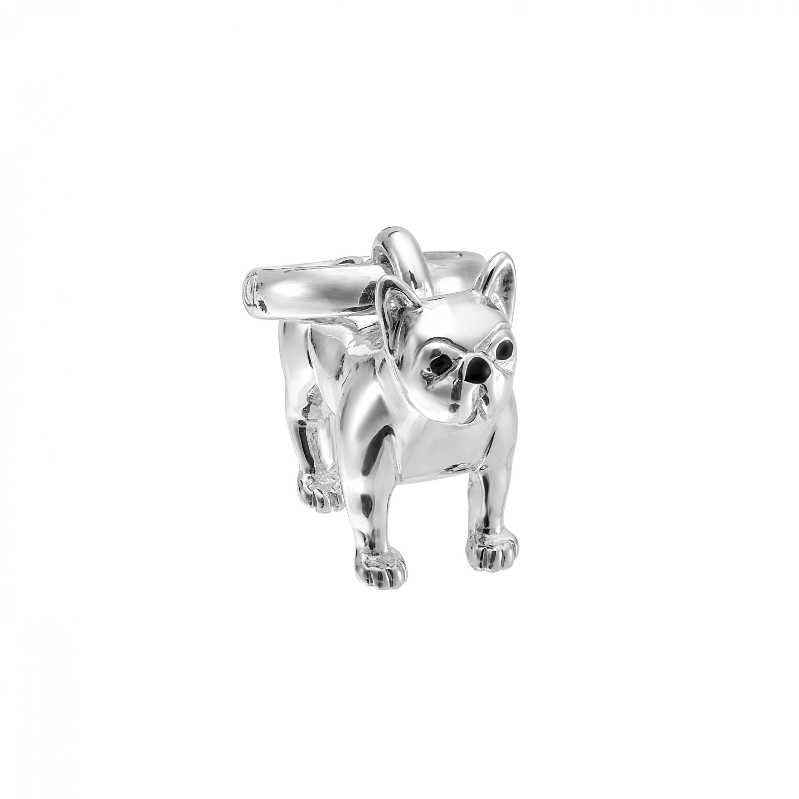 Pendant Pandora French Bulldog Sterling Silver 14k Gold Frenchie