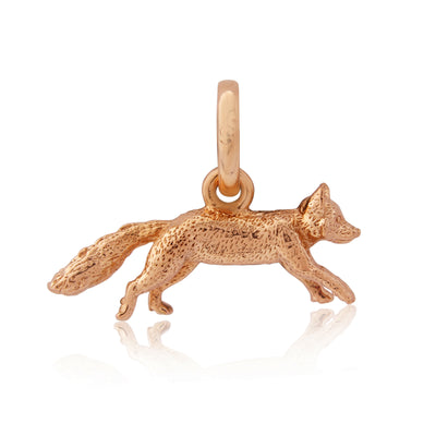 Rose Gold Fox Charm image 0