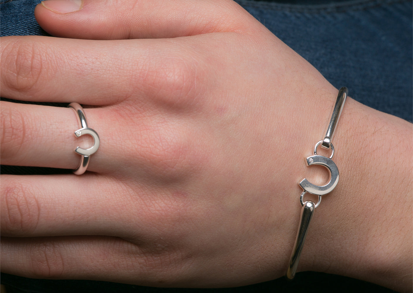 Diamond Horseshoe Ring image 1