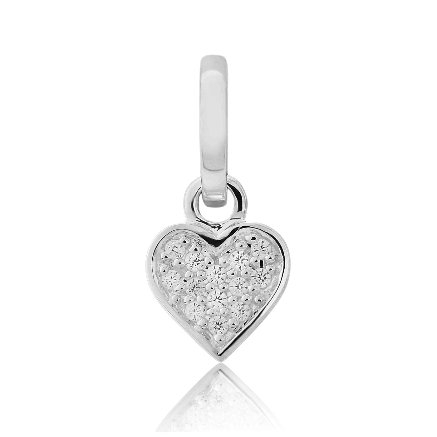 Sparkly Heart Charm image 0