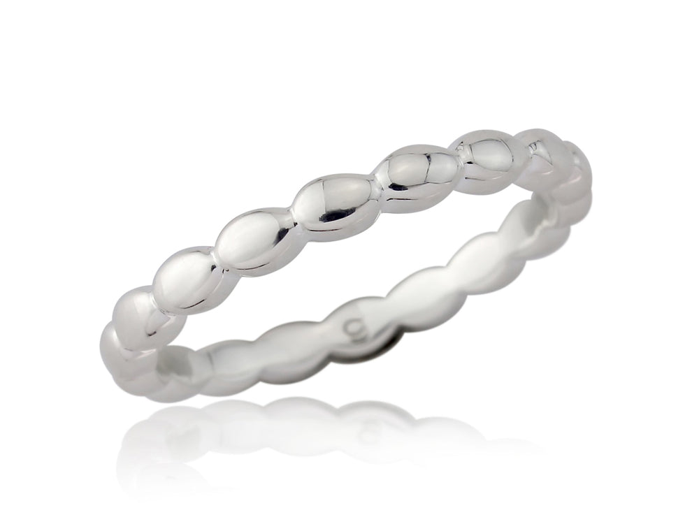 Pebbled Eternity Band image 0