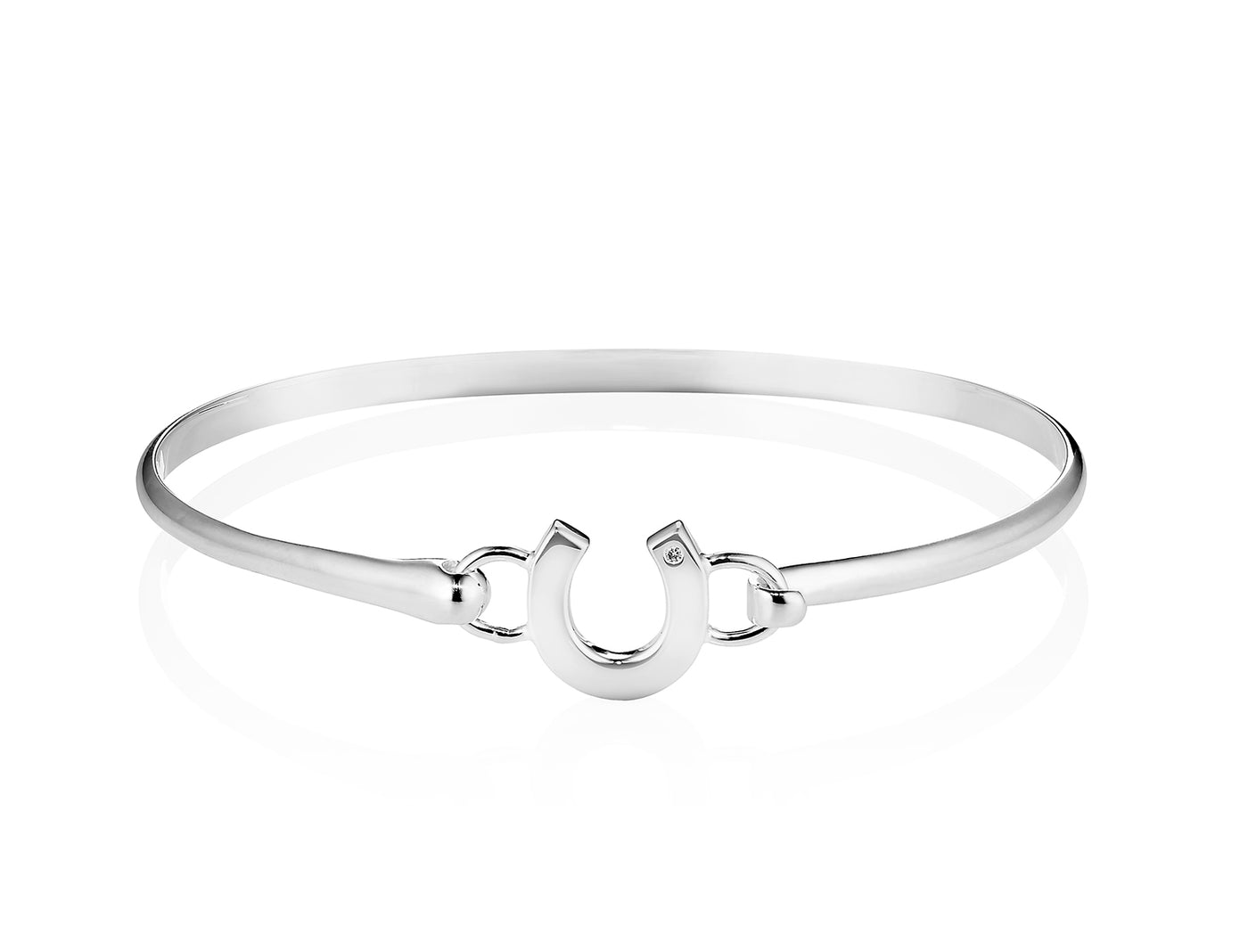 Diamond Horseshoe Bangle
