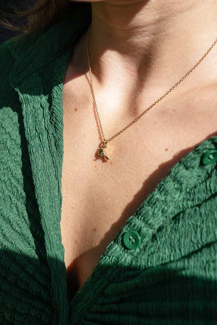 Gold Robin Necklace image 2