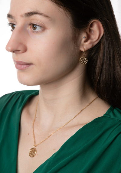 Gold Floating Bubble Pendant image 2
