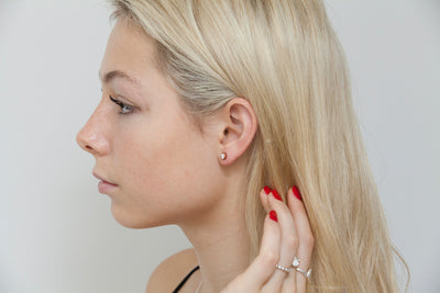 Rose Gold Sparkle Stud image 1