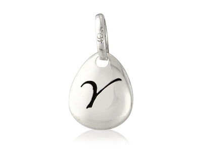 Initial Y Pebble Charm image 0