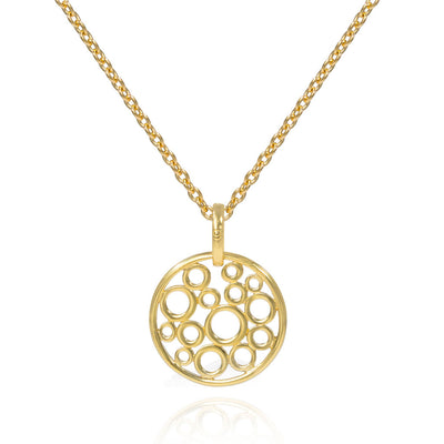 Gold Floating Bubble Pendant image 0