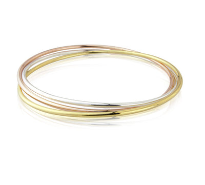 Three Tone Russian Wedding Bangle image 0