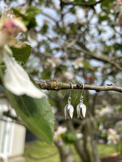 Pearled Tulip Flower Earrings image 2