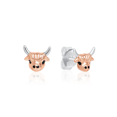 Highland Cow Stud Earrings image 0