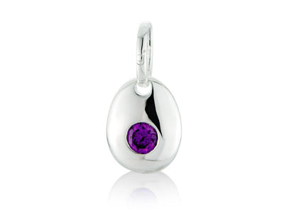 Amethyst CZ Pebble (February) image 0
