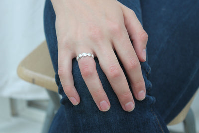 Pebbled Band Ring image 1