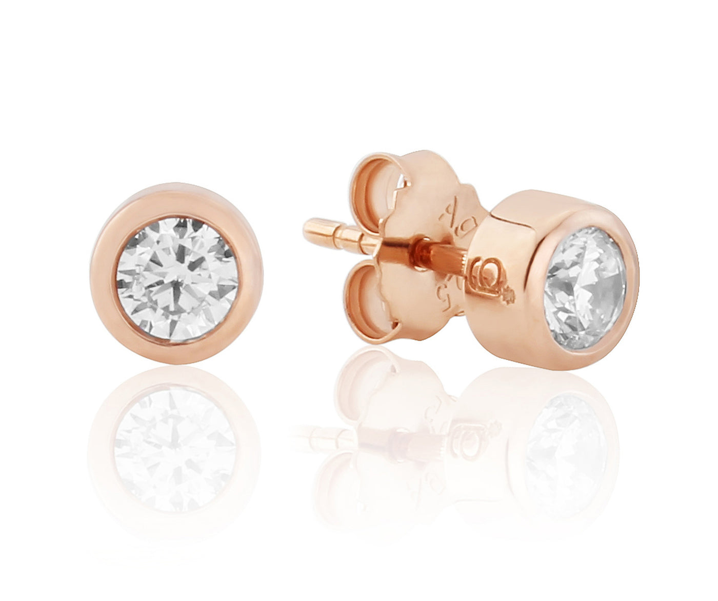 Rose Gold Sparkle Stud image 0