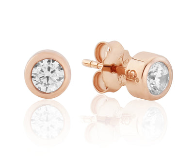 Rose Gold Sparkle Stud image 0