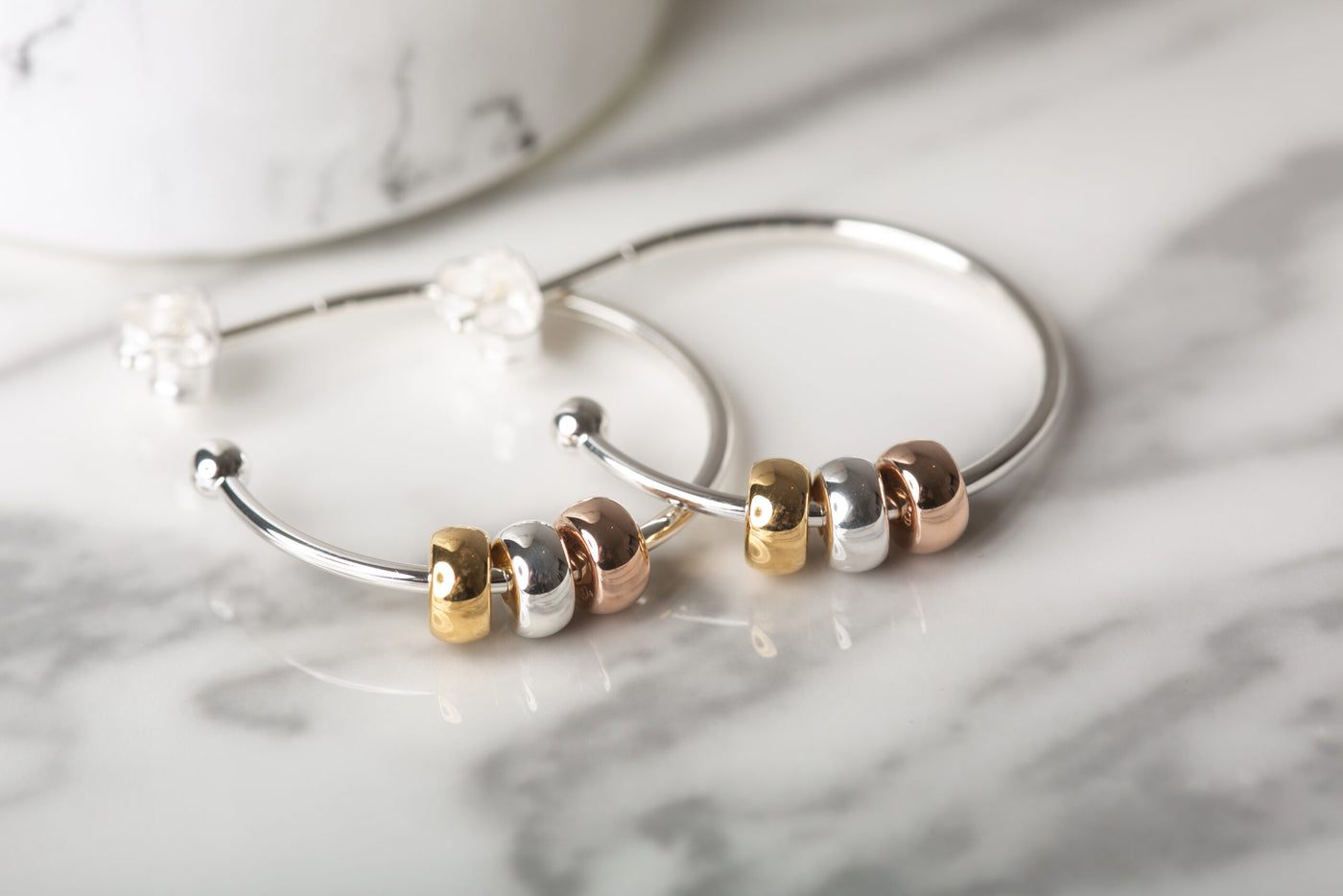 Harmony Beaded Hoop Earrings image 2