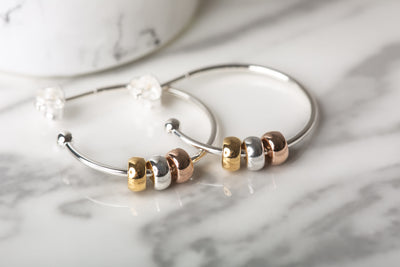Harmony Beaded Hoop Earrings image 2