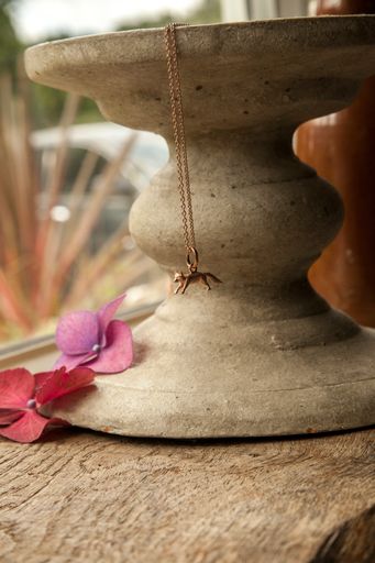 Rose Gold  Fox Pendant image 2