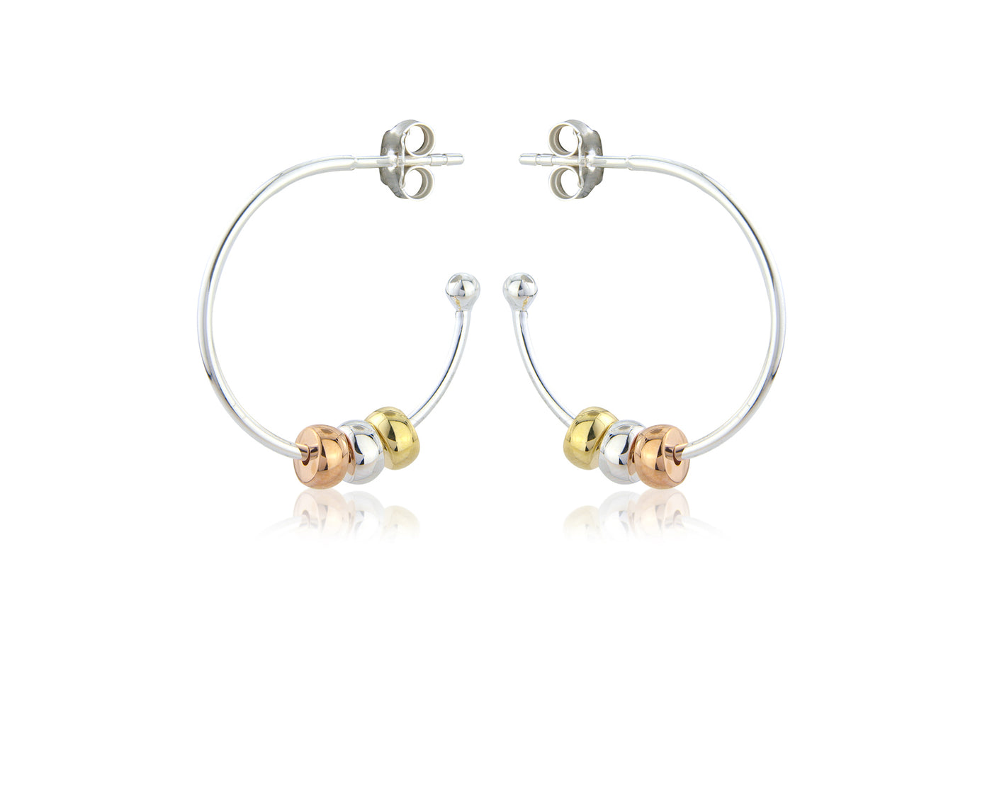 Harmony Beaded Hoop Earrings image 0