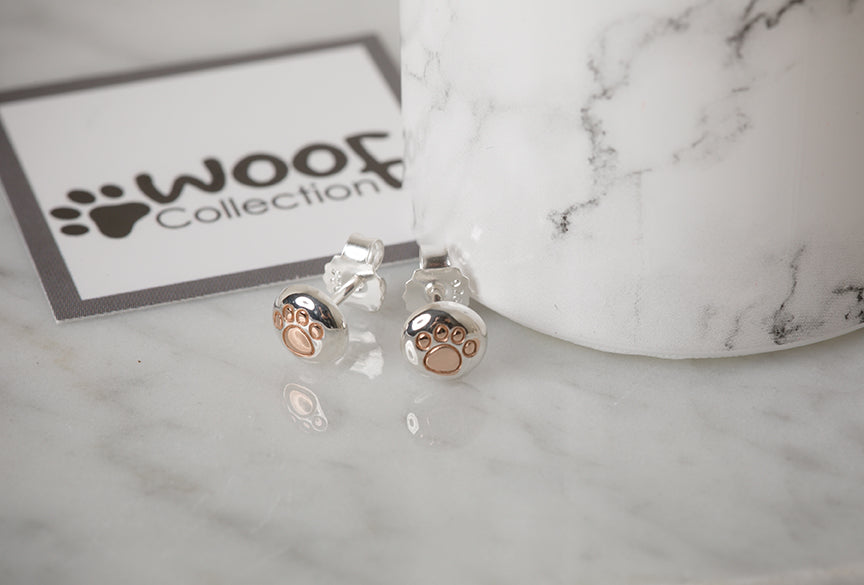 Paw Print Earrings image 1