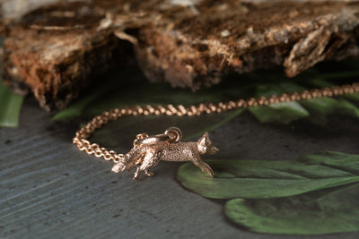 Rose Gold  Fox Pendant image 1