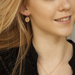 Rose Gold Floating Bubble Pendant image 1