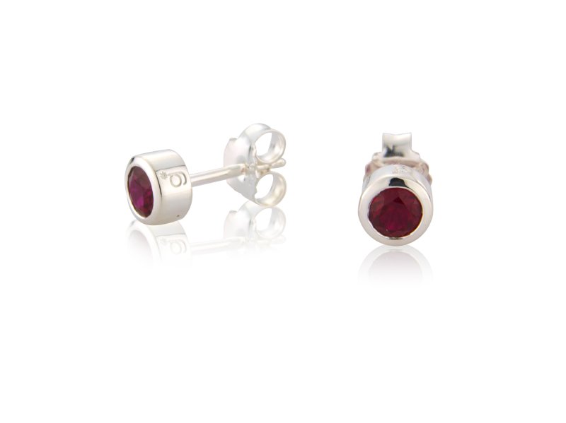 Garnet CZ Earrings image 0