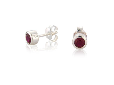 Garnet CZ Earrings image 0