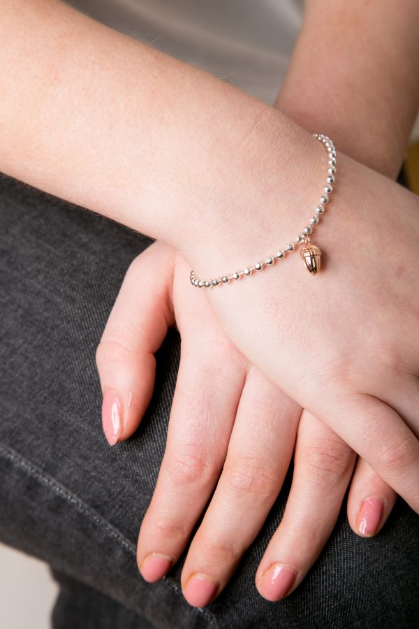 Beaded Acorn Bracelet