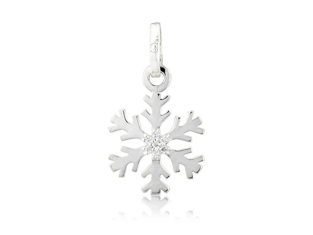 Silver Snowflake Charm