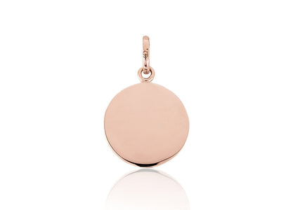 Rose Gold Disc Charm