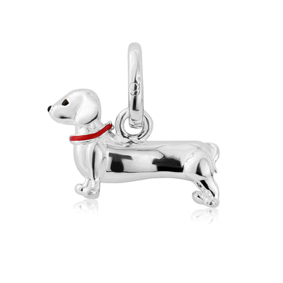 Silver Dachshund Charm