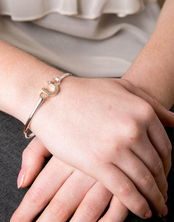 Diamond Horseshoe Bangle