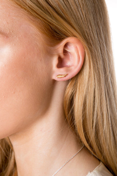 Fern Leaf Studs