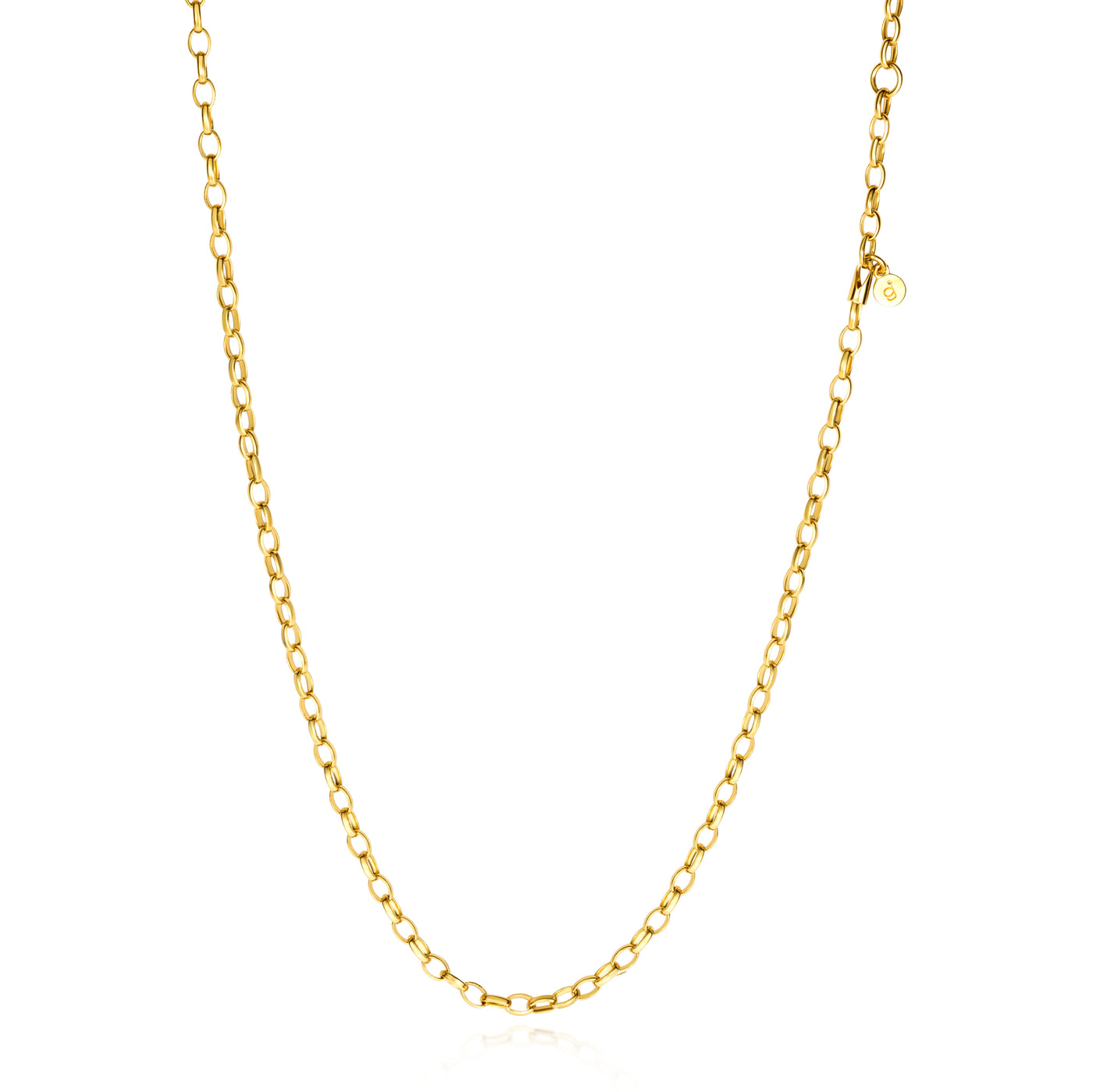 Gold Belcher Chain Necklace
