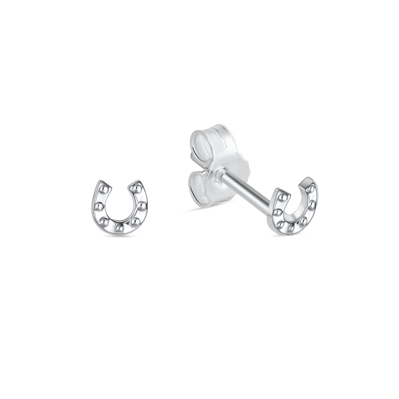 Mini Horseshoe Stud Earrings