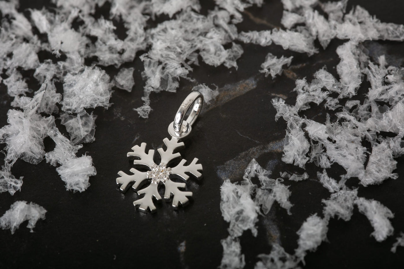 Silver Snowflake Charm