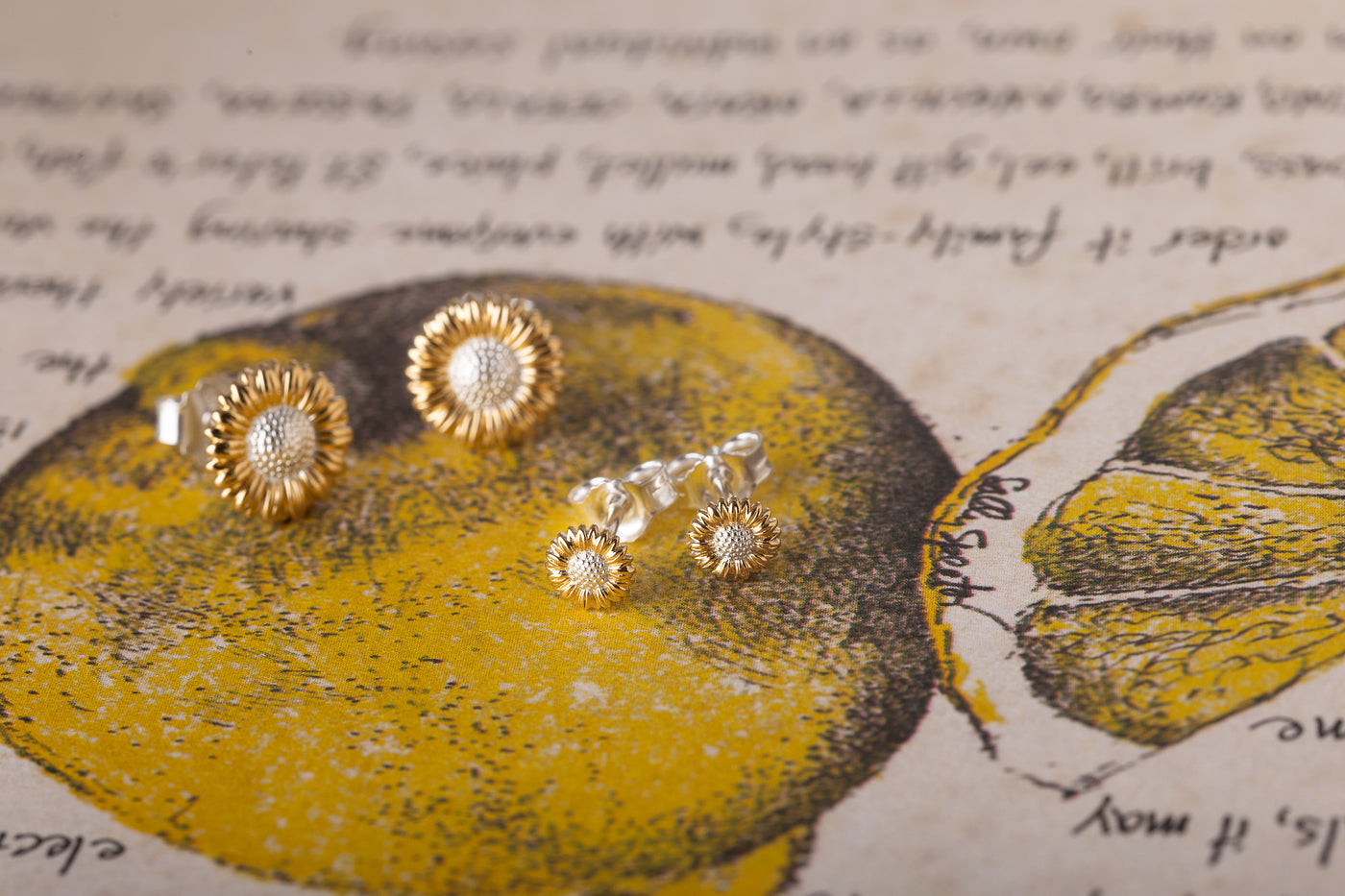 Mini Sunflower Studs