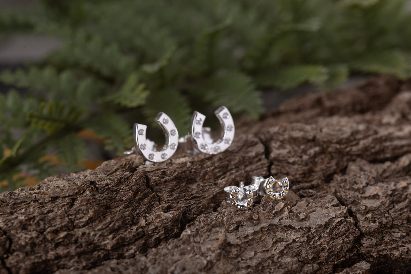 Mini Horseshoe Stud Earrings