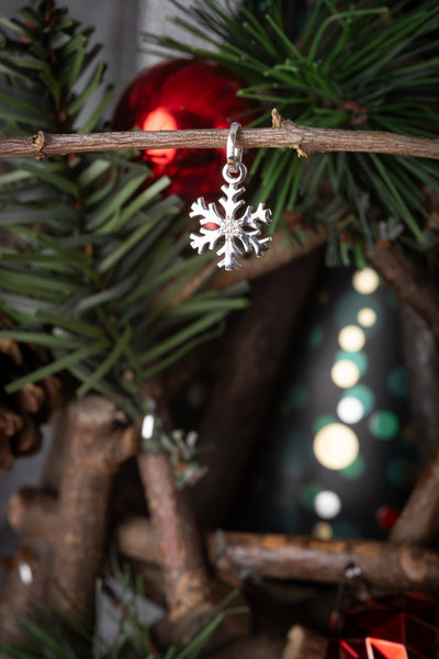 Silver Snowflake Charm