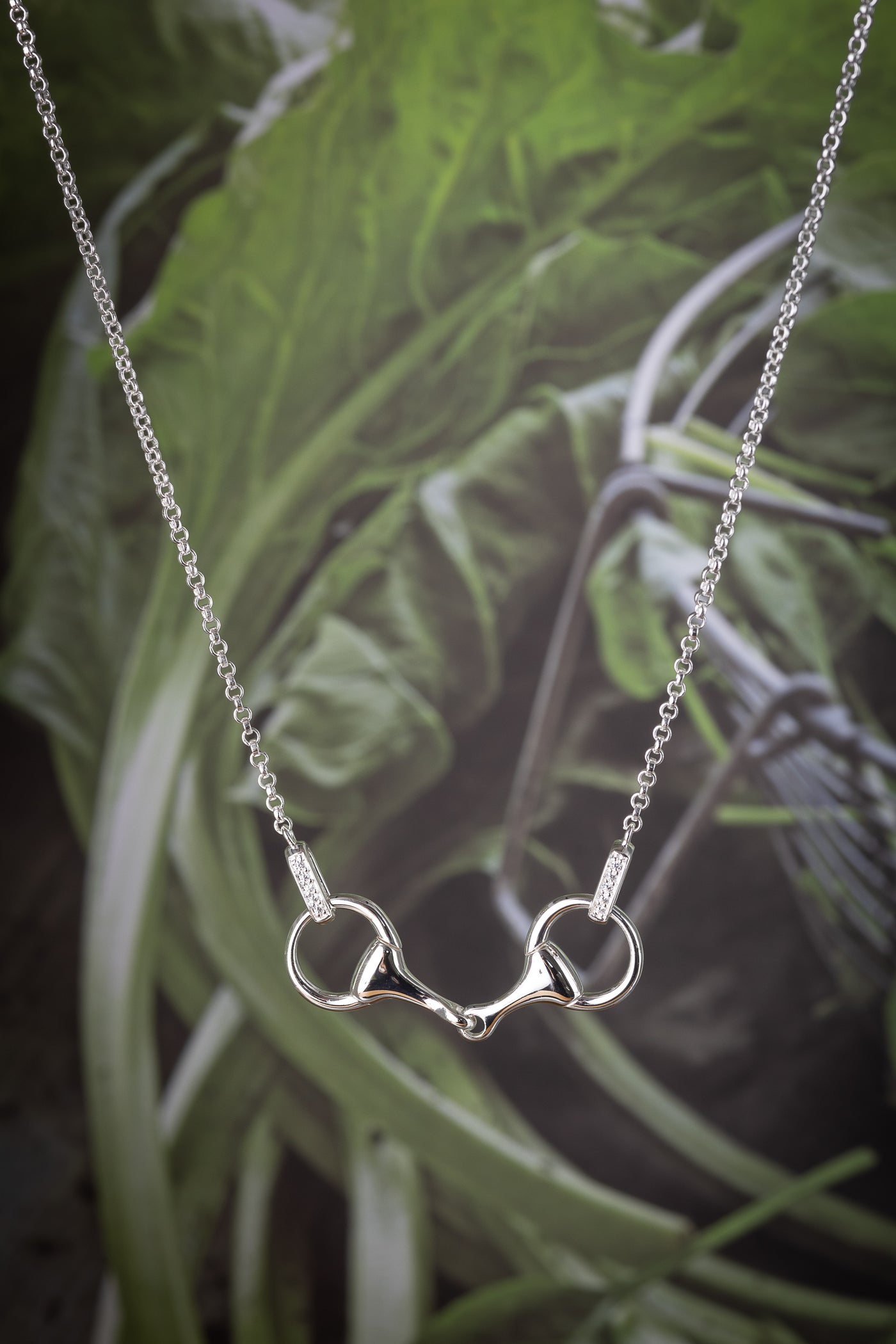 Sparkly Snaffle Bit Necklace