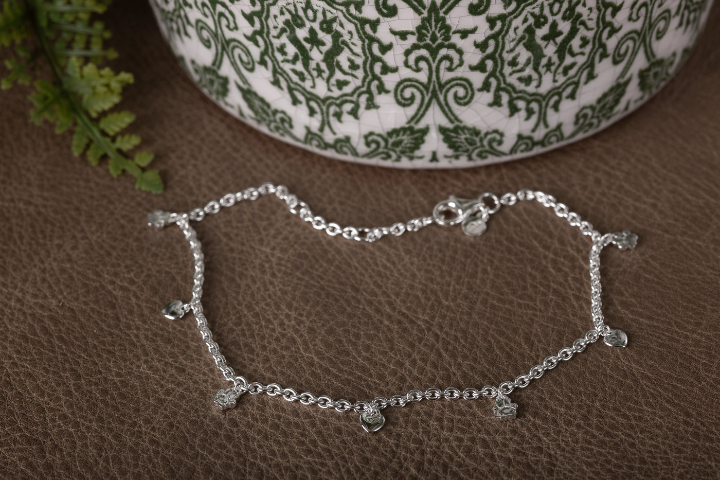 Silver Paws On Your Heart Bracelet