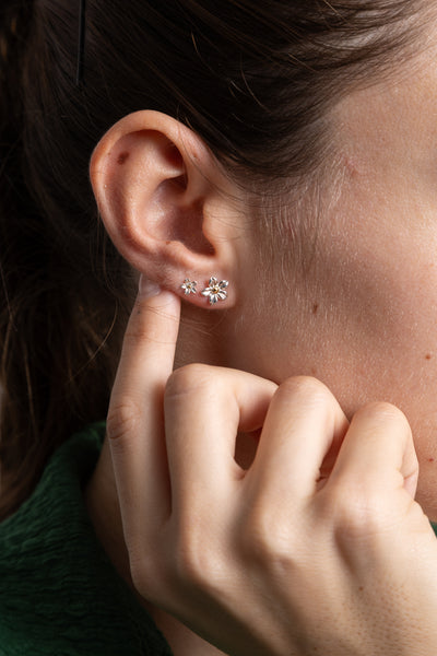 Mini Flower Stud Earrings