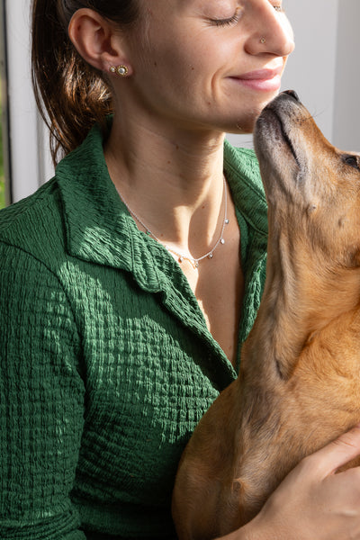 Silver Paws On Your Heart Necklace