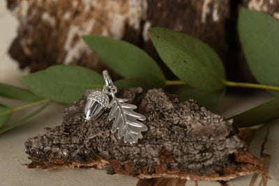 Acorn and Leaf Charm