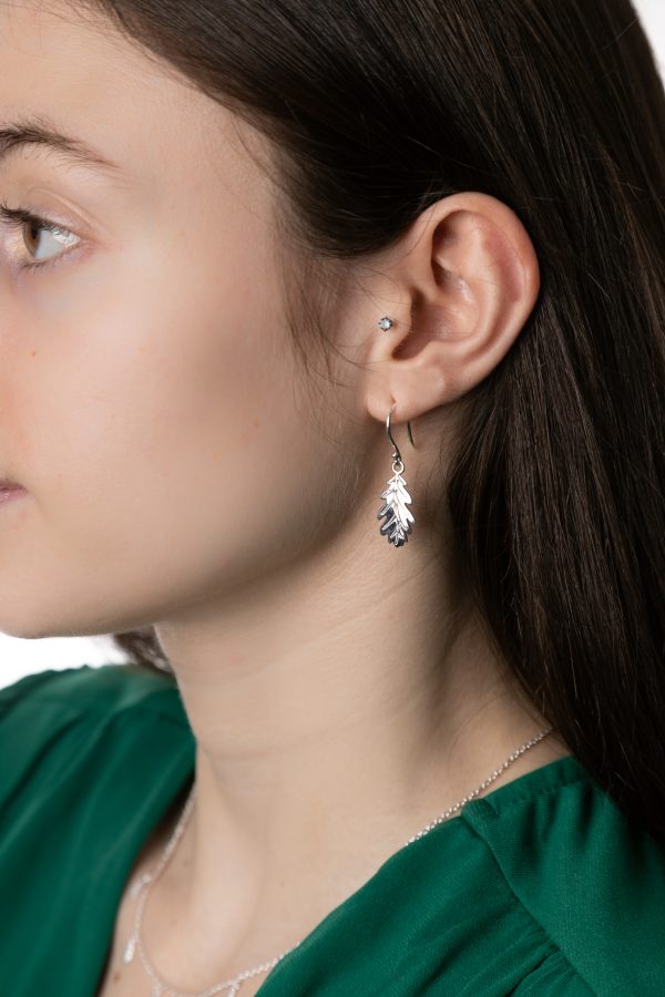 Acorn Leaf Earrings