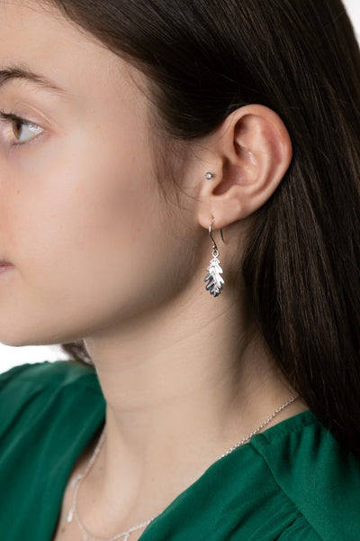Acorn Leaf Earrings