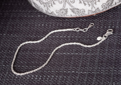 Silver Twisted Chain Bracelet