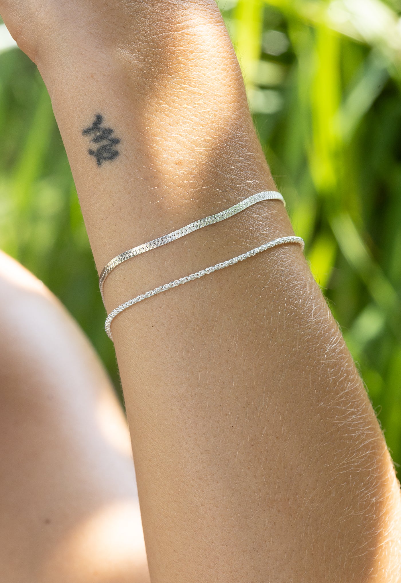 Silver Twisted Chain Bracelet