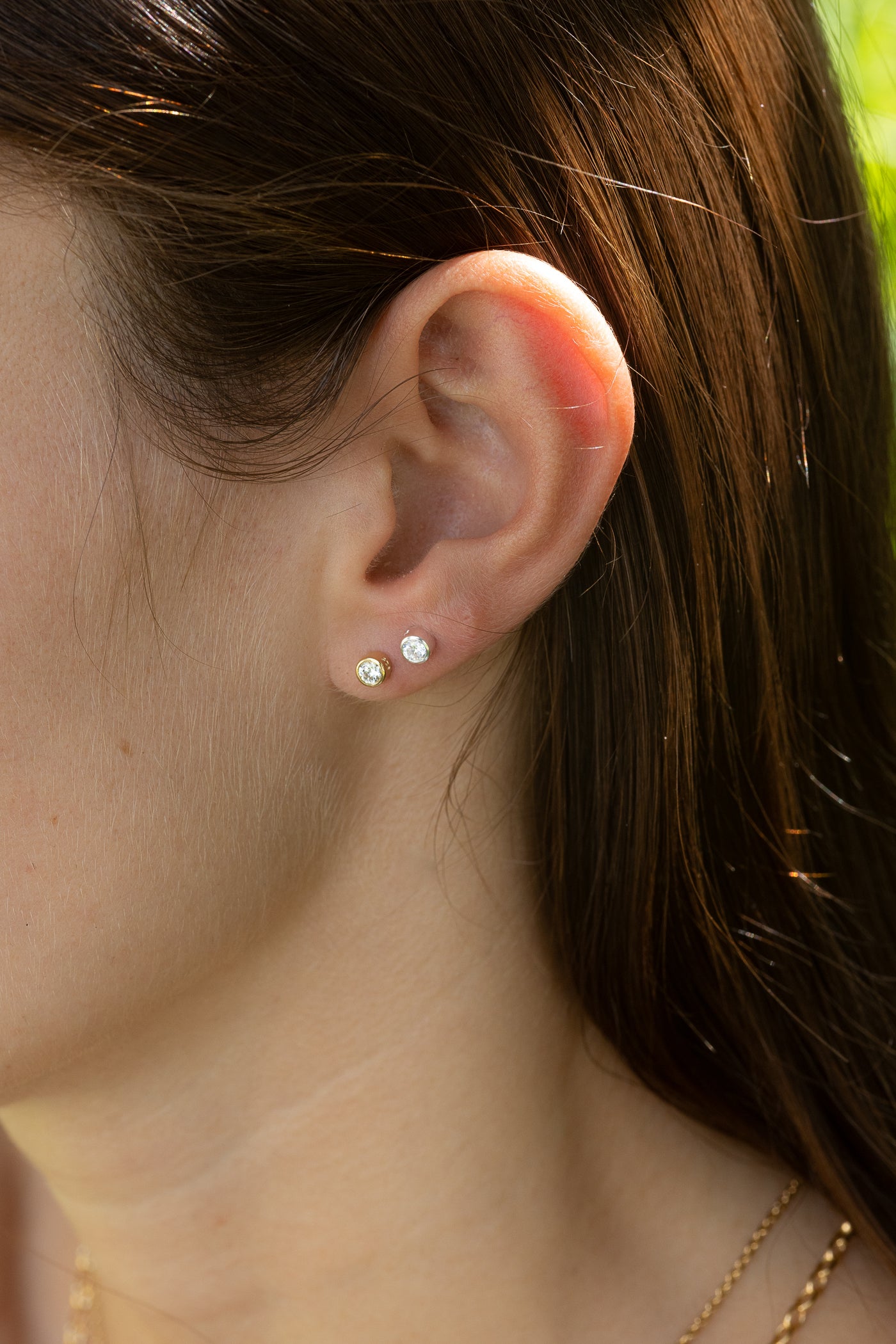 Mini Gold Sparkle Studs