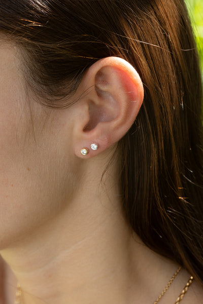 Mini Gold Sparkle Studs